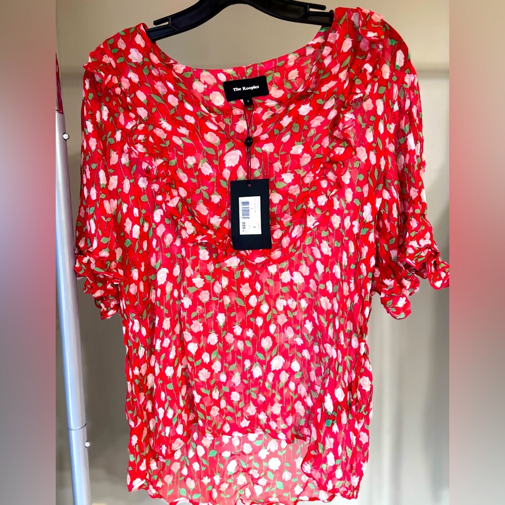 The Kooples rose blouse , size 2